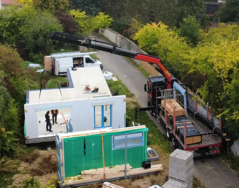 camion plateau grue